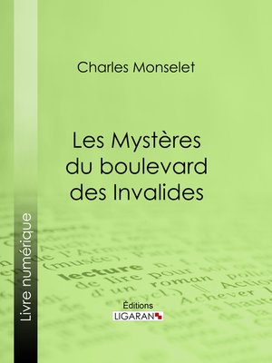 cover image of Les Mystères du boulevard des Invalides